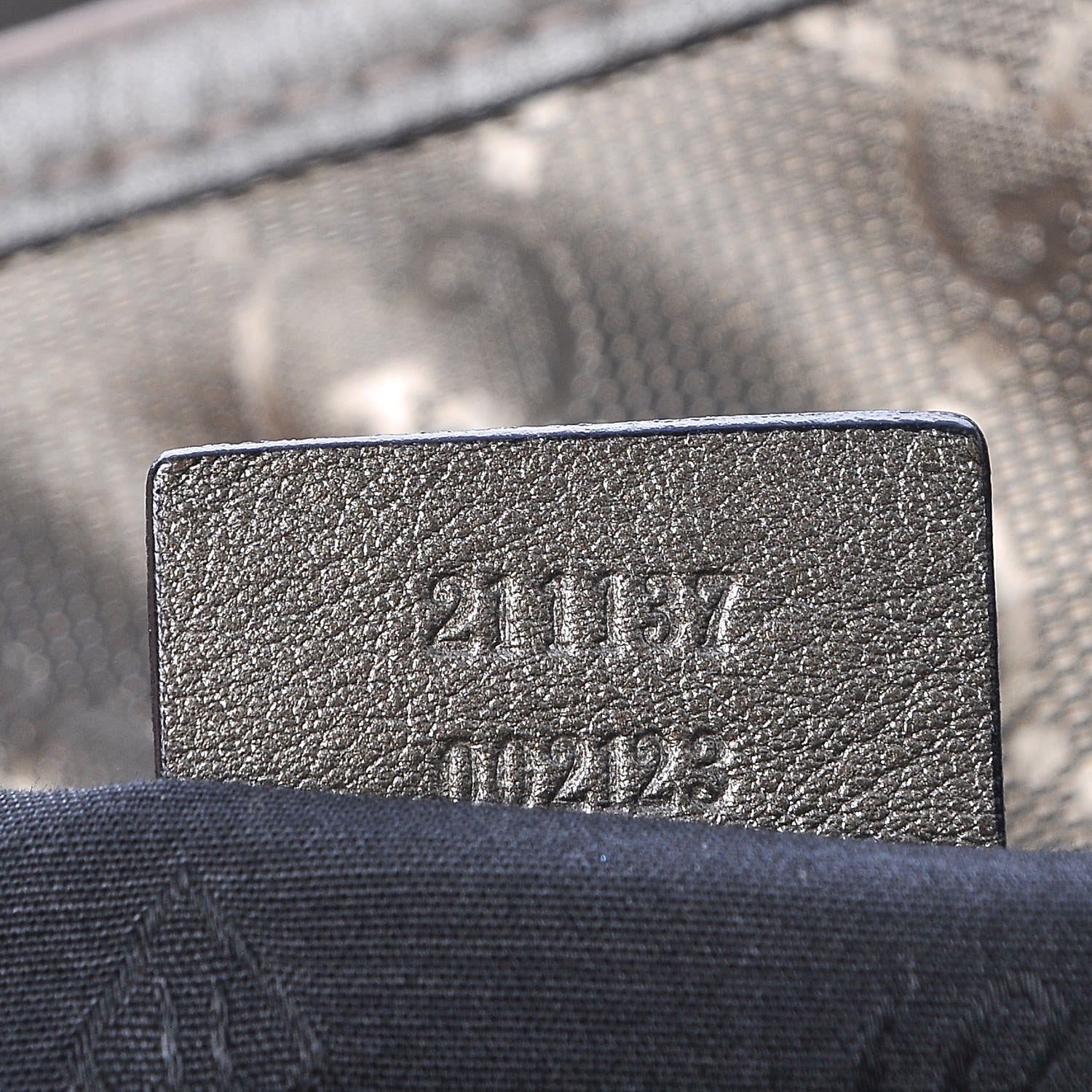 Gucci Imprime Monogram Medium Zippered Shopping Tote Pewter 7 of 13