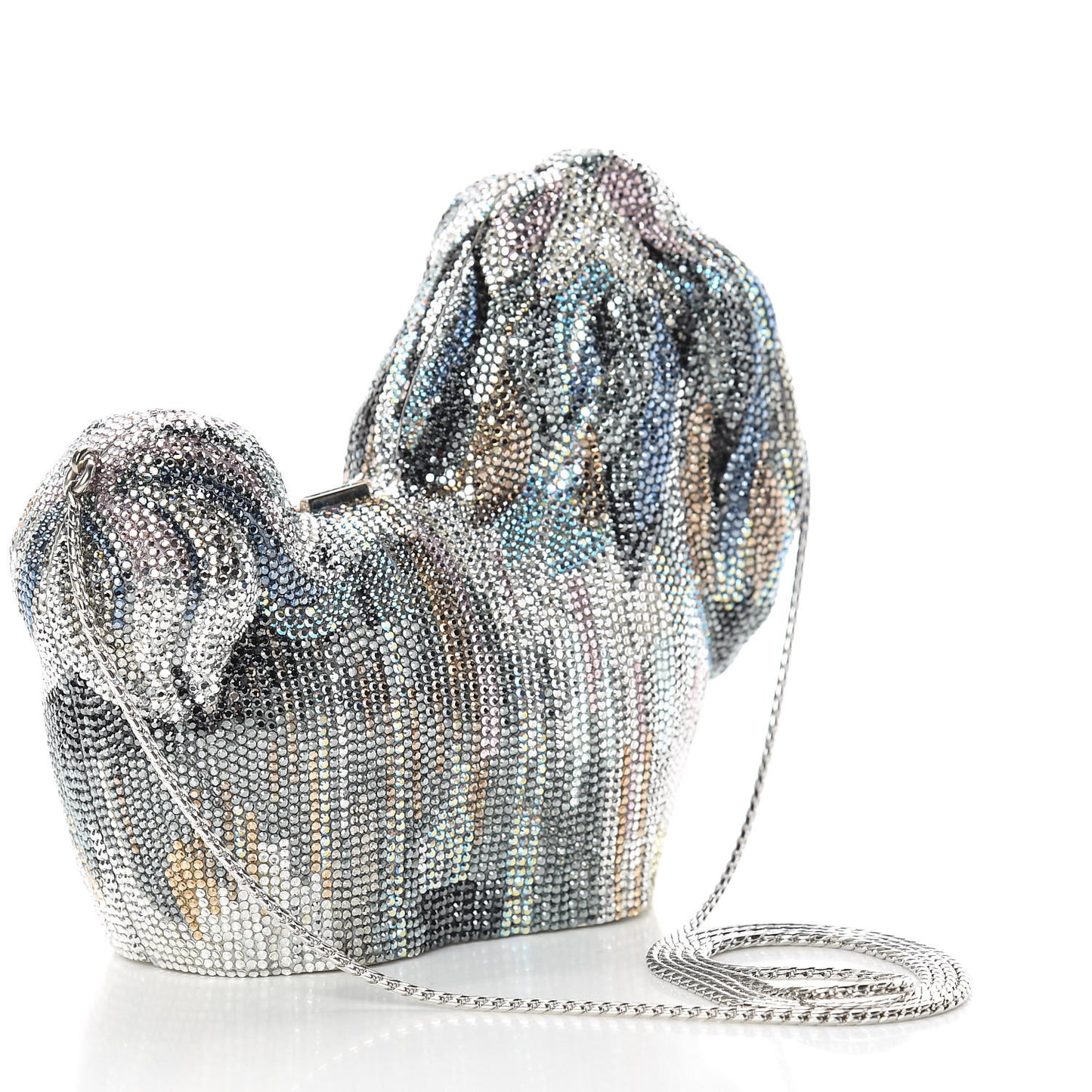 Crystal Shih Tzu Minaudiere Clutch