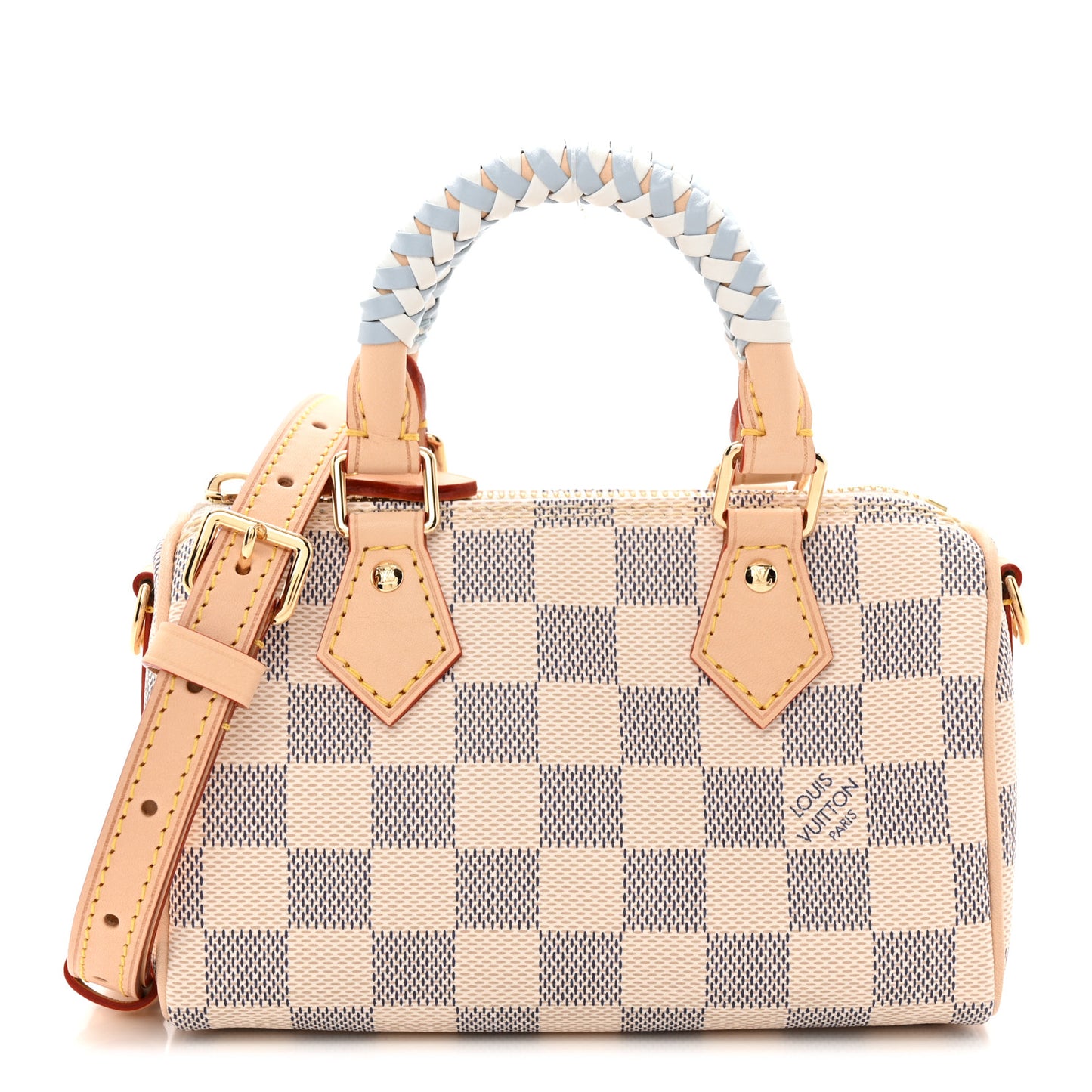 Damier Azur Braided Nano Speedy Olympus Blue White