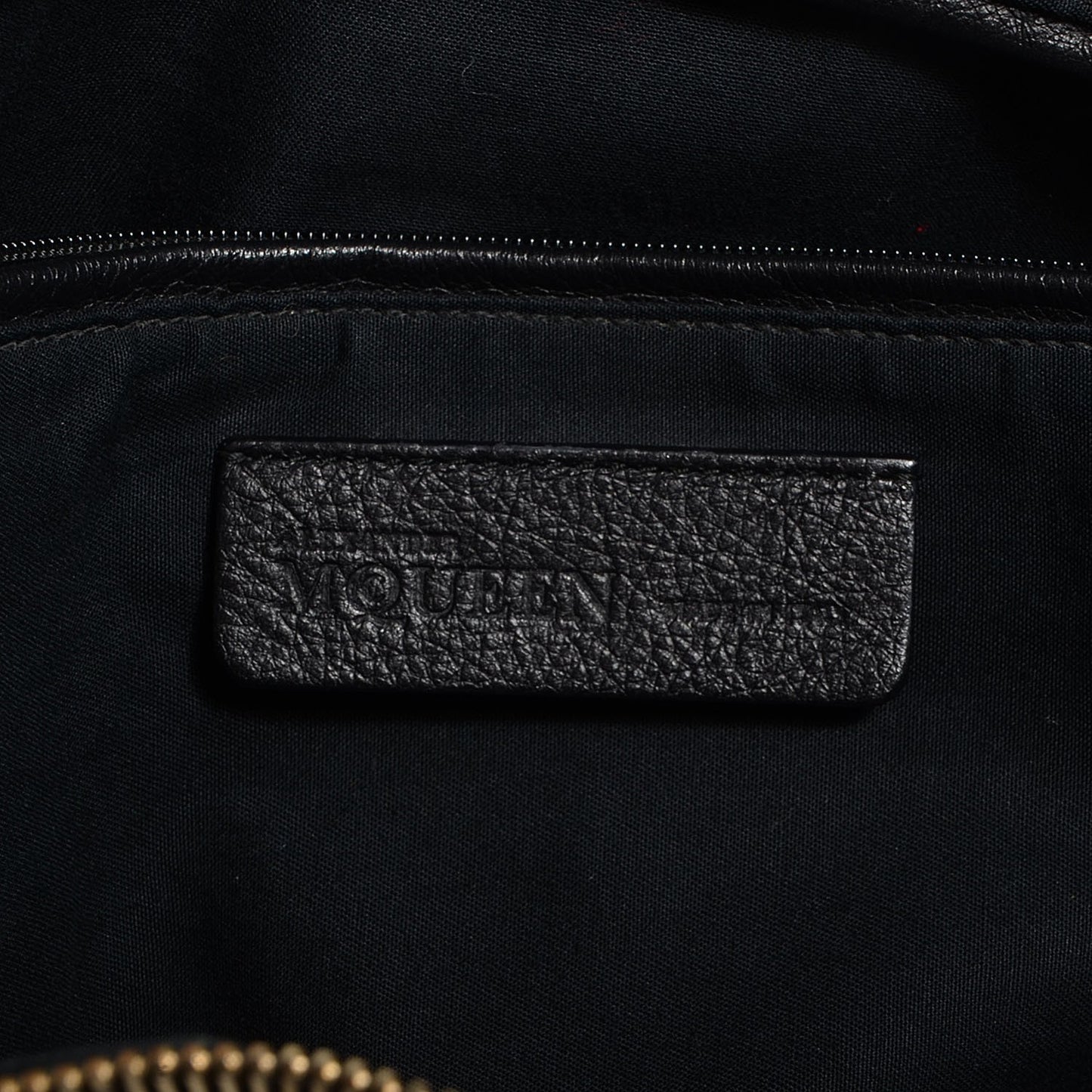 Leather Skull Embossed De Manta Tote Black