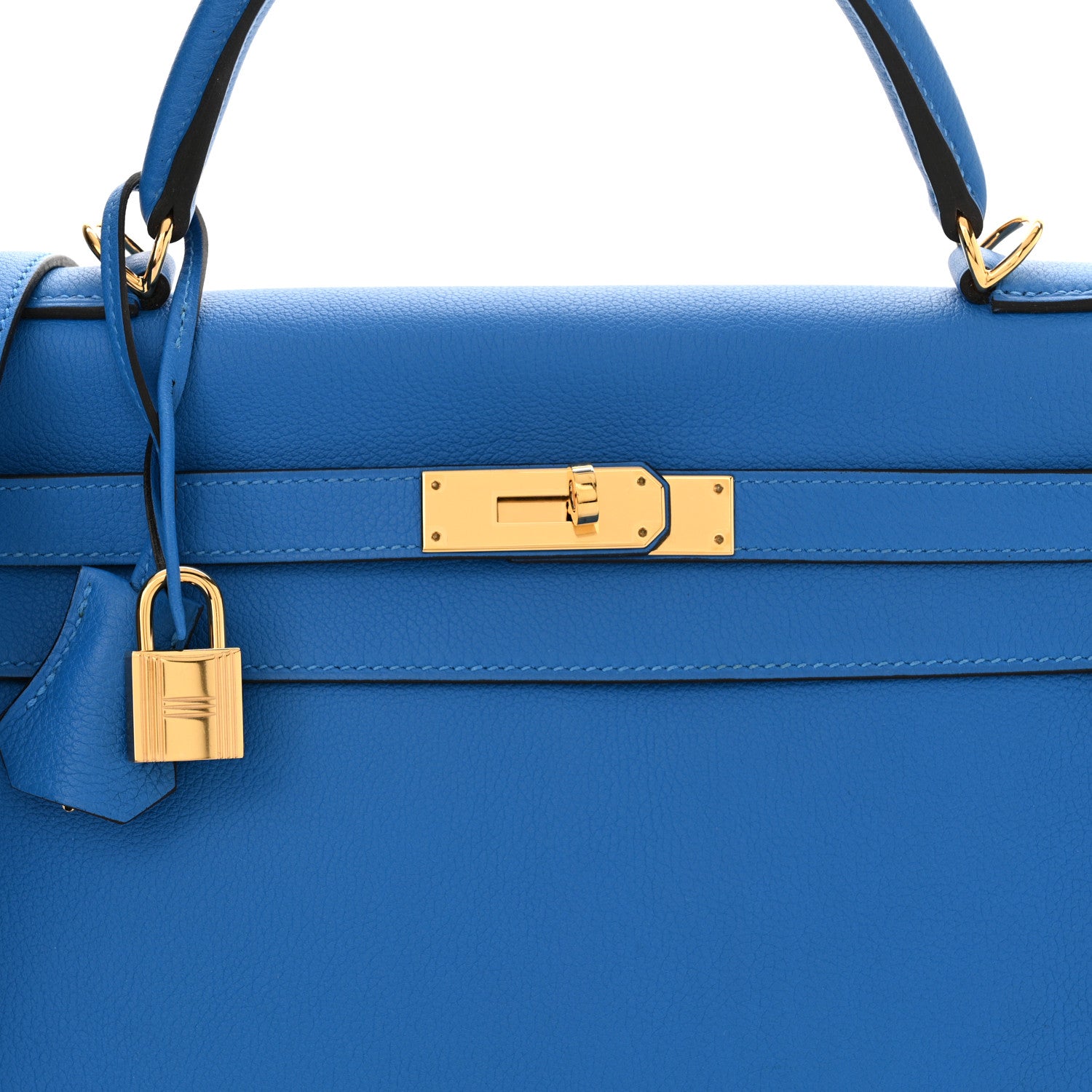 Hermes Evercolor Kelly Retourne 32 Bleu Hydra 8 of 11