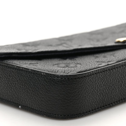 Louis Vuitton Empreinte Pochette Felicie Chain Wallet Black 9 of 10