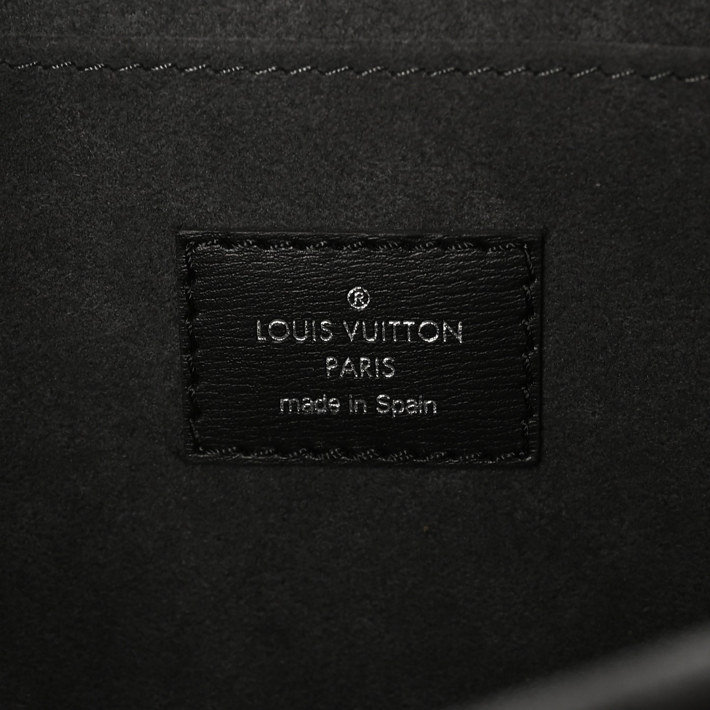 Denim Monogram Jacquard Dauphine MM Black