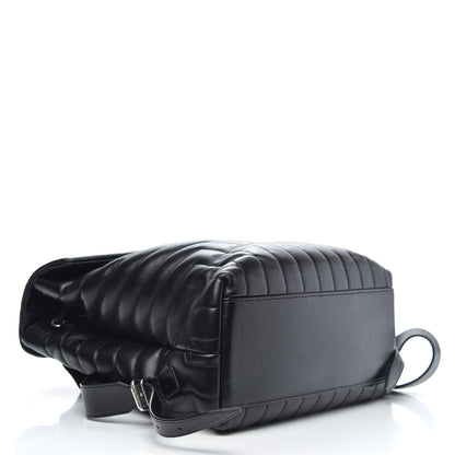 Saint Laurent Calfskin Y Quilted Monogram Medium Loulou Backpack Black 4 of 12