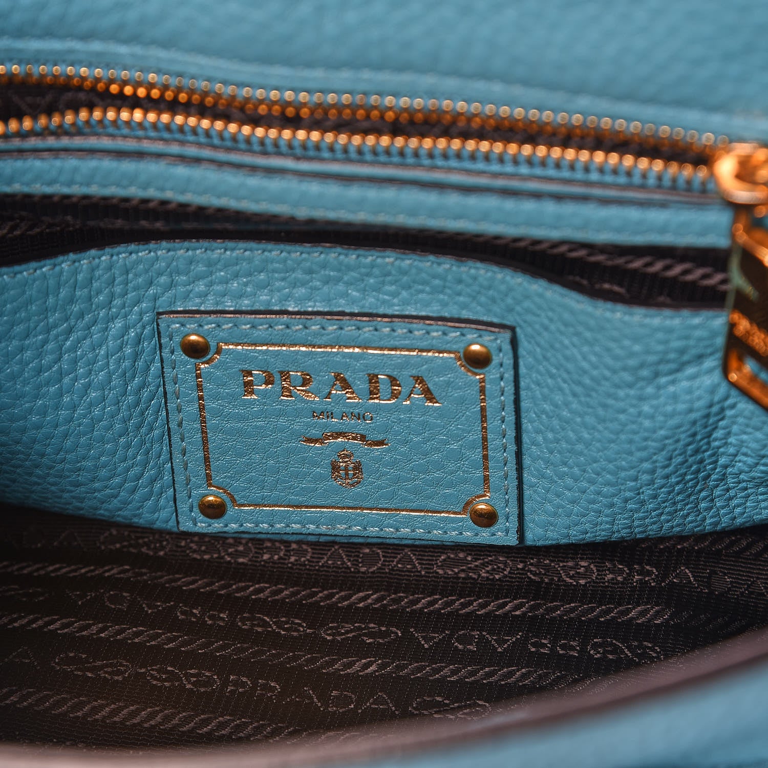 Prada Vitello Daino Sound Twin Pocket Satchel Voyage 8 of 8