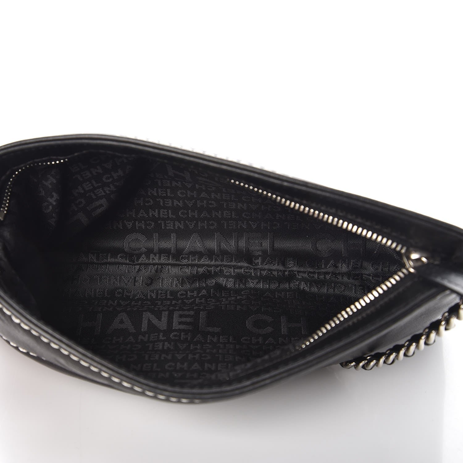 Chanel Lambskin Lax Pochette Black 5 of 7