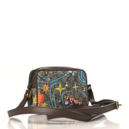 Gucci X DISNEY GG Supreme Monogram Donald Duck Interlocking G Shoulder Bag Beige Multicolor New Acero 3 of 9