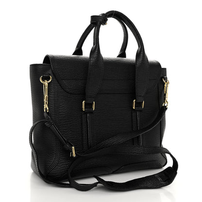3.1 Phillip Lim Textured Calfskin Medium Pashli Satchel Black 3 of 9