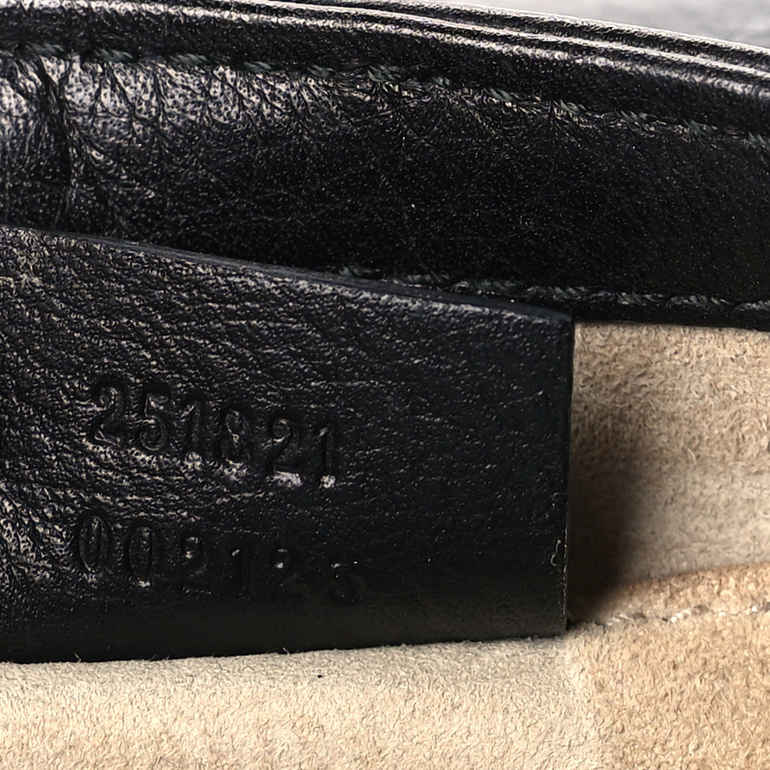 Gucci Pebbled Calfskin Small 1973 Chain Shoulder Bag Black 6 of 8