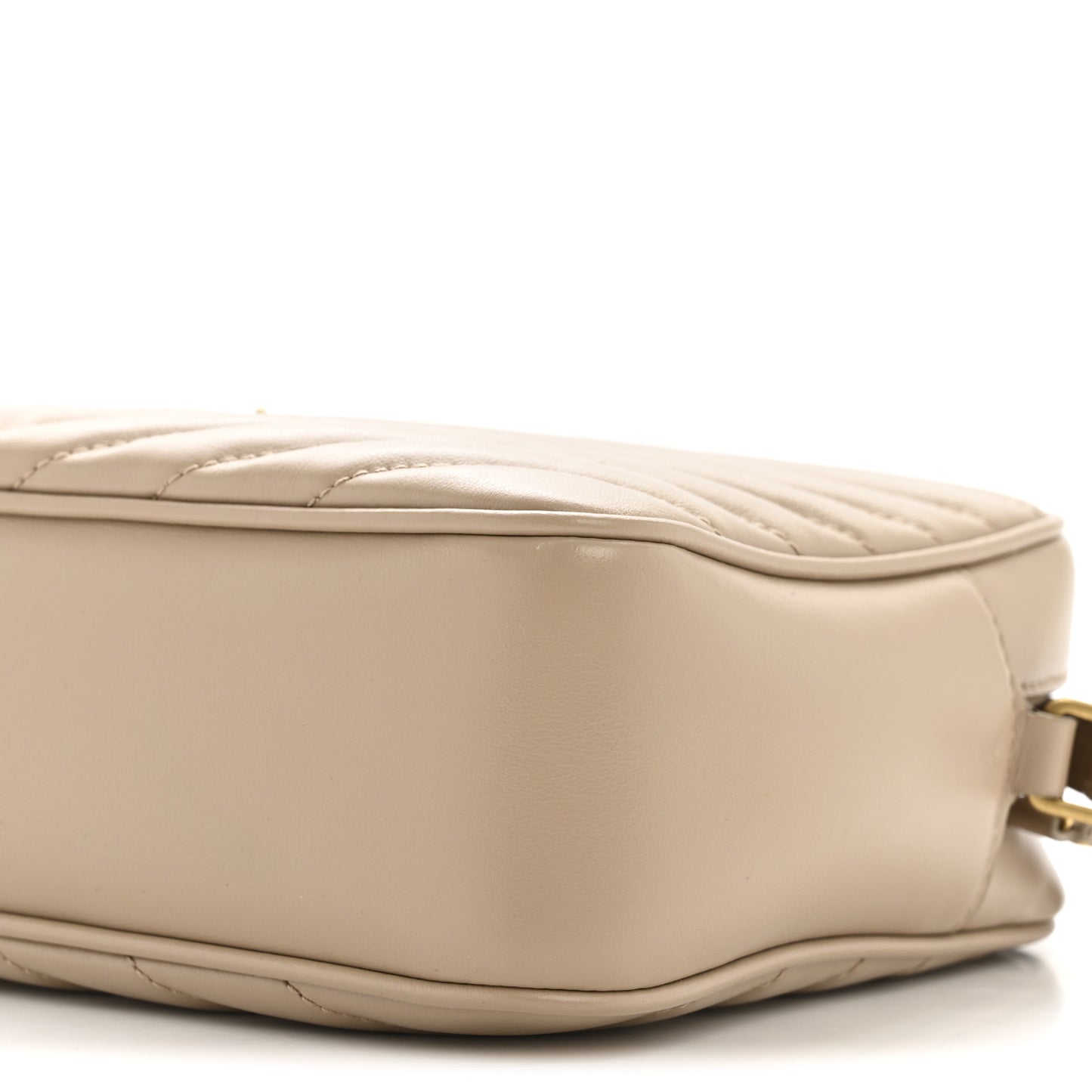 Calfskin Matelasse Monogram Lou Camera Bag Dark Beige