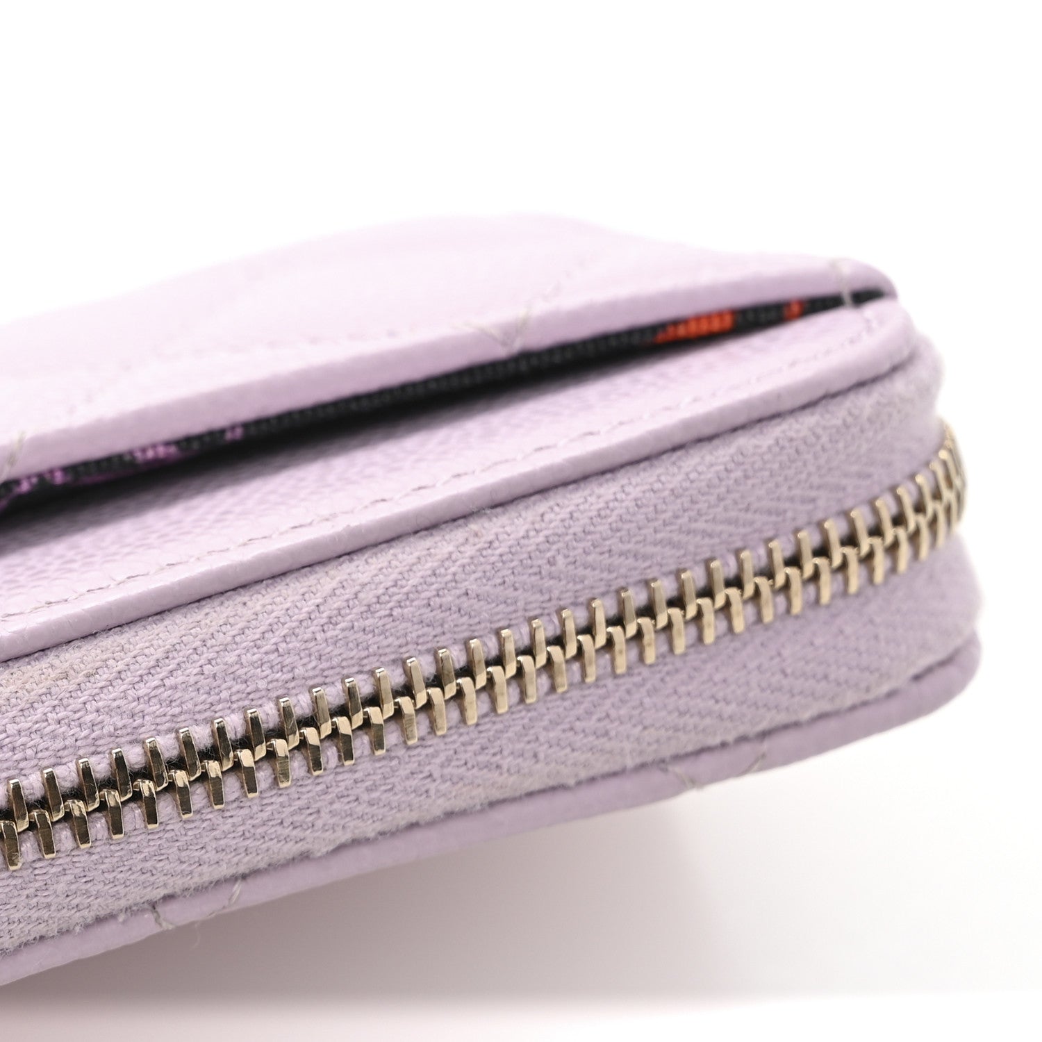 Chanel Caviar Quilted Zip Coin Purse Light Pink 9 of 10