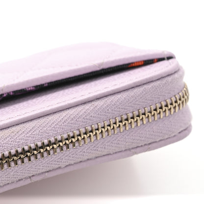 Chanel Caviar Quilted Zip Coin Purse Light Pink 9 of 10