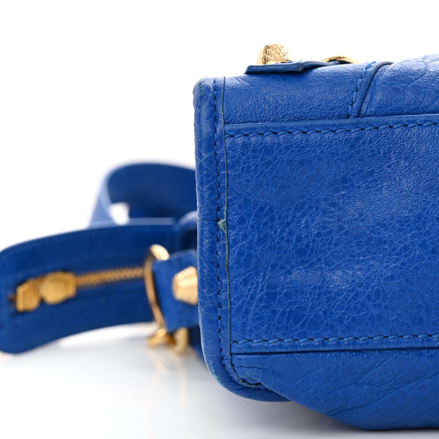 Balenciaga Agneau Giant 12 Gold Hardware Mini City Bleu Lazuli 15 of 16