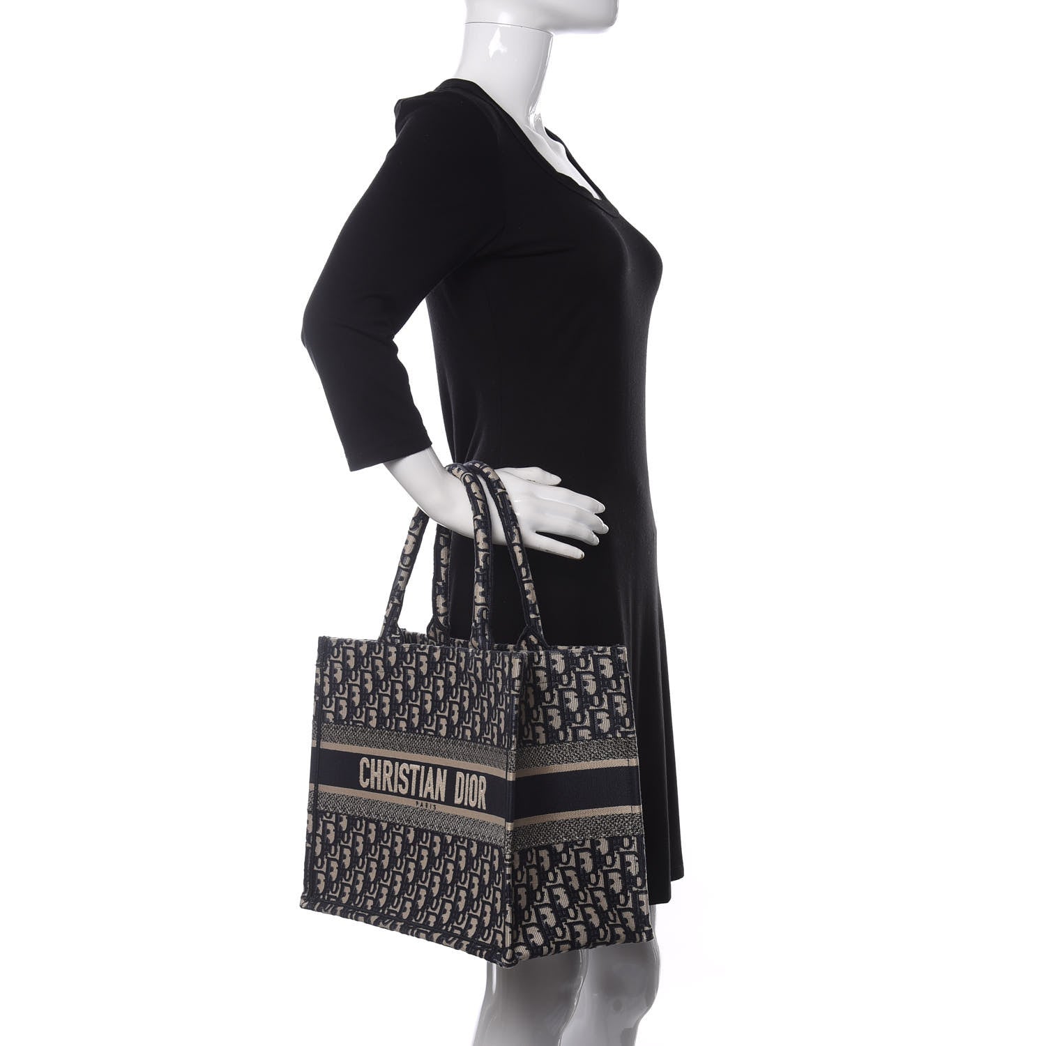Christian Dior Oblique Medium Book Tote Blue Multicolor 2 of 11