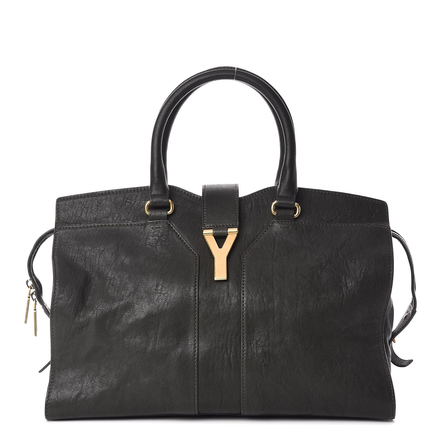 Saint Laurent Sheepskin Medium Cabas ChYc Black 1 of 14