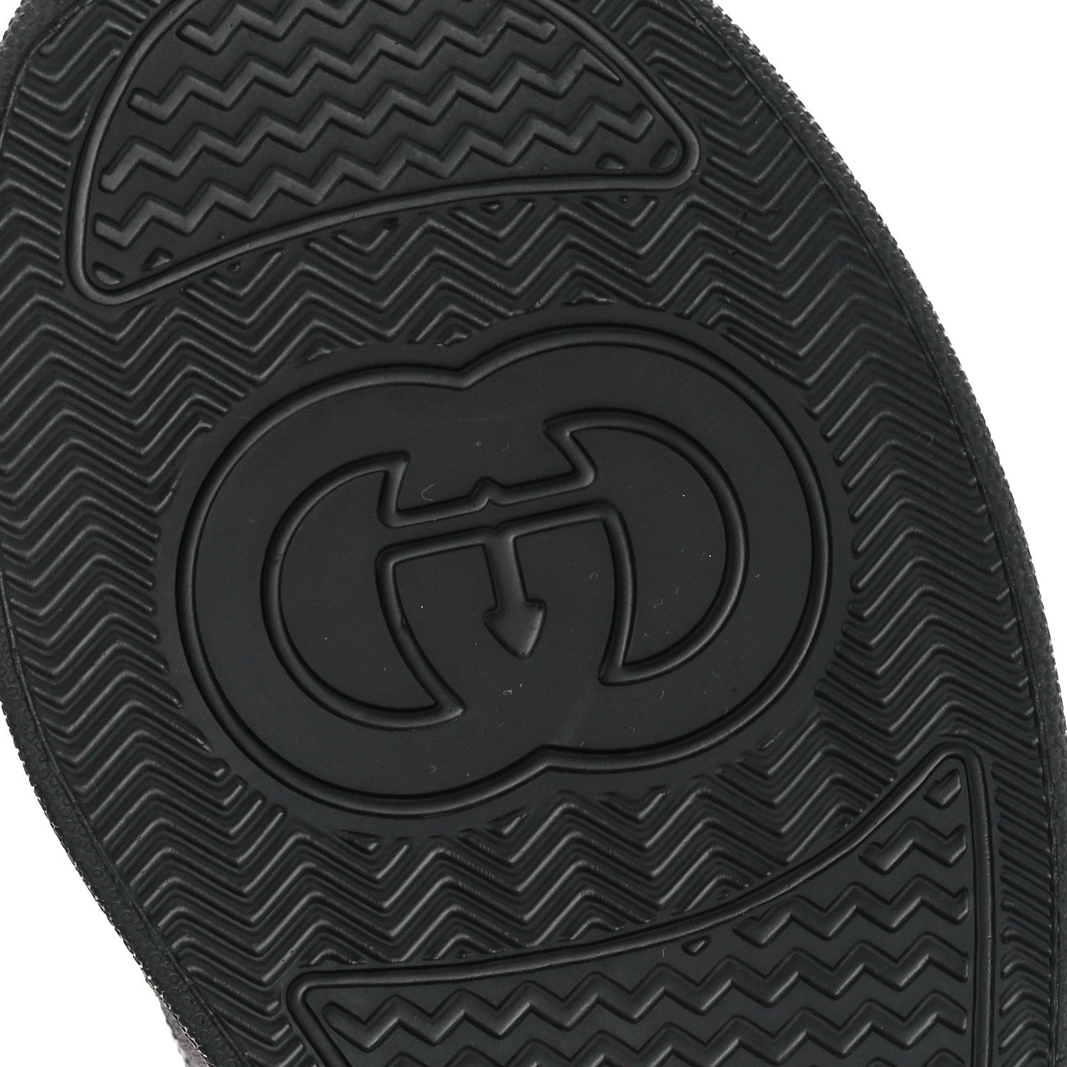 Gucci Calfskin GG Tennis Embossed Perforated Mens Interlocking G 55mm Sneakers 8 Black 7 of 10