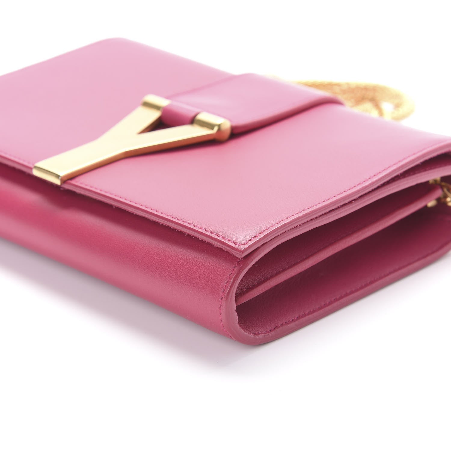 Saint Laurent Calfskin Small Classic Y Satchel Fuchsia 7 of 9