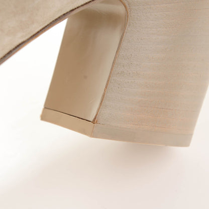 Chanel Suede Calfskin CC Short Boots 39 Beige 8 of 9
