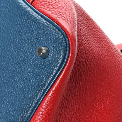 Hermes Taurillon Clemence Picotin Lock 22 MM Rouge Casaque Bleu Thalassa 12 of 12
