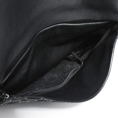 Gucci Suede Guccissima Shoulder Bag Black 5 of 8