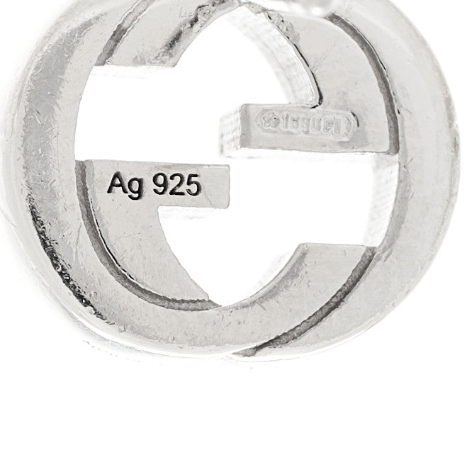 Sterling Silver Interlocking GG Stud Earrings