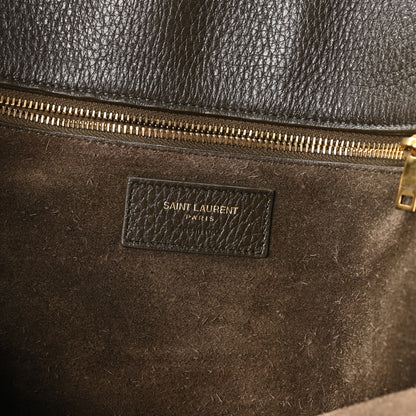 Saint Laurent Grained Deerskin Bea Tote Musk 6 of 10