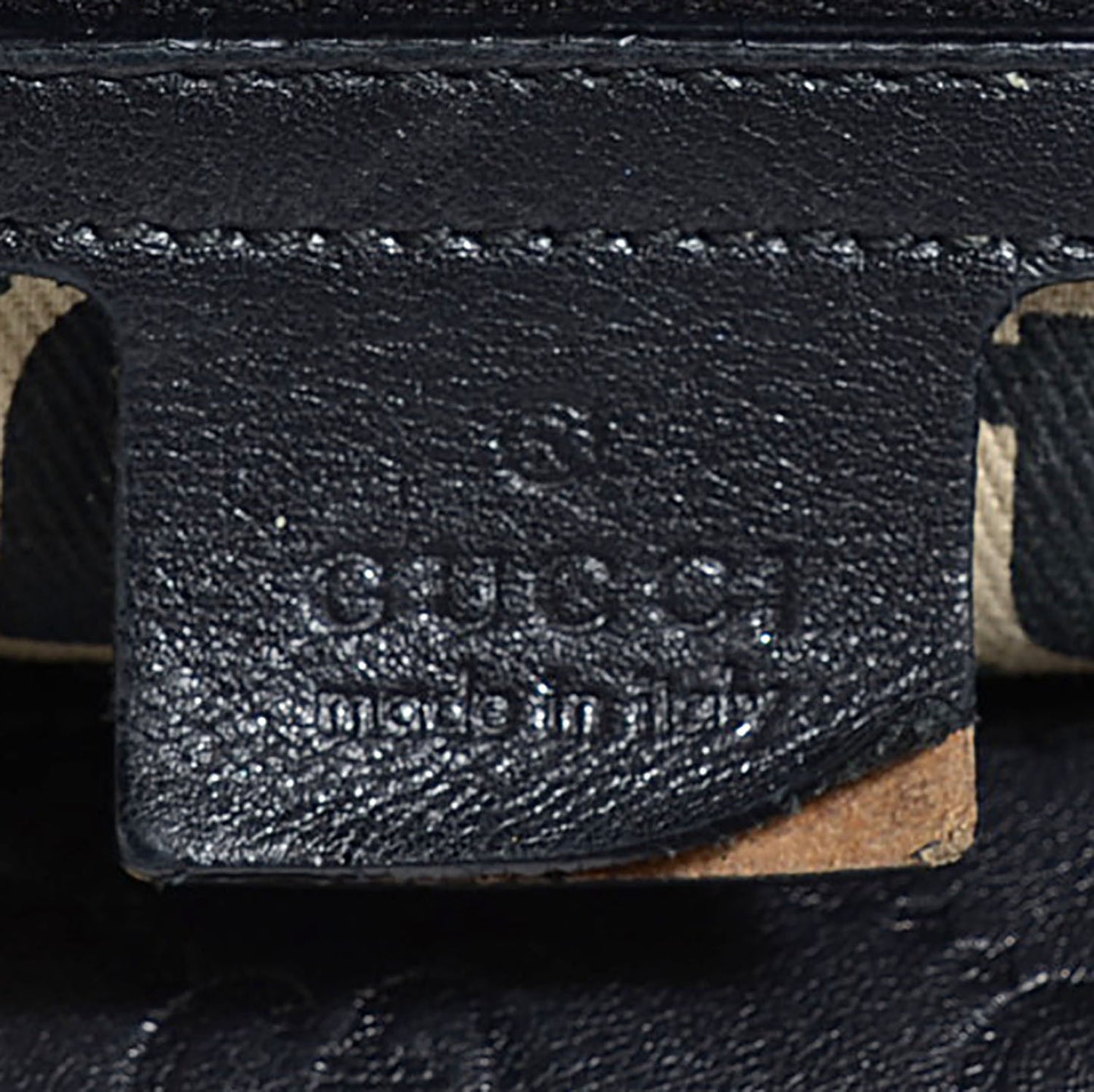 Guccissima Large Horsebit Chain Hobo Black