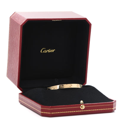 Cartier 18K Yellow Gold LOVE Cuff Bracelet 17 5 of 5