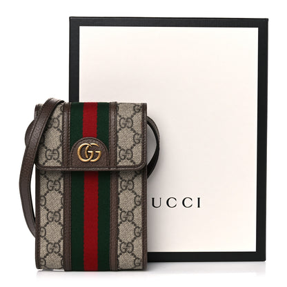 Gucci GG Supreme Monogram Web Mini Ophidia Crossbody Bag Beige New Acero 9 of 9