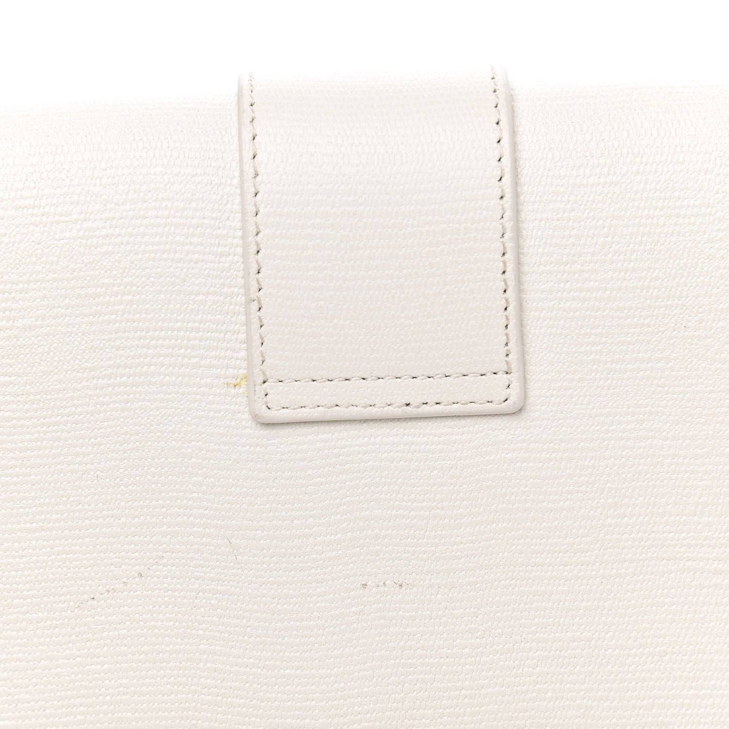 Saint Laurent Textured Calfskin Classic Y Ligne Clutch White 11 of 11