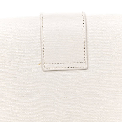 Saint Laurent Textured Calfskin Classic Y Ligne Clutch White 11 of 11