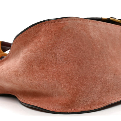Chloe Suede Calfskin Braided Medium Marcie Double Carry Canyon Rose 9 of 10