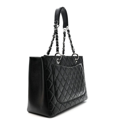 Chanel Caviar Quilted Grand Shopping Tote GST Black 3 of 11