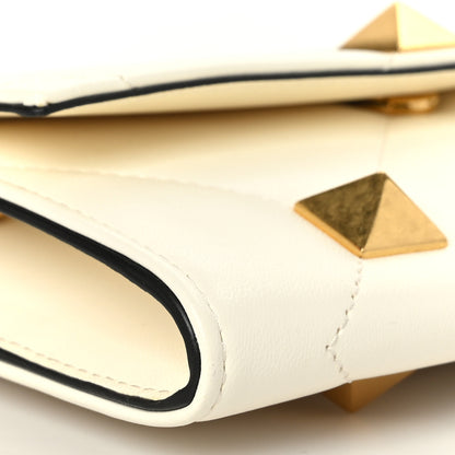 Valentino Garavani Nappa Roman Stud Wallet On Chain Ivory 7 of 7