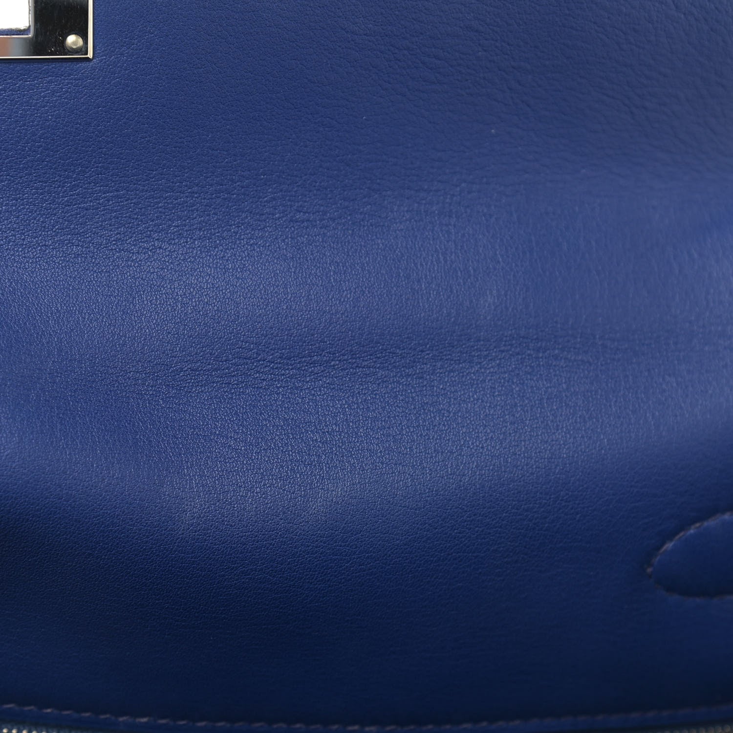 Hermes Swift Horseshoe Kelly Retourne 35 Bleu Electrique 12 of 13