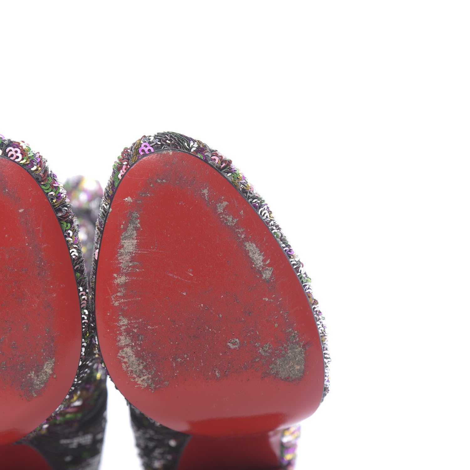 Christian Louboutin Paillettes Moulamax 100 Booties 36.5 Multicolor 9 of 12