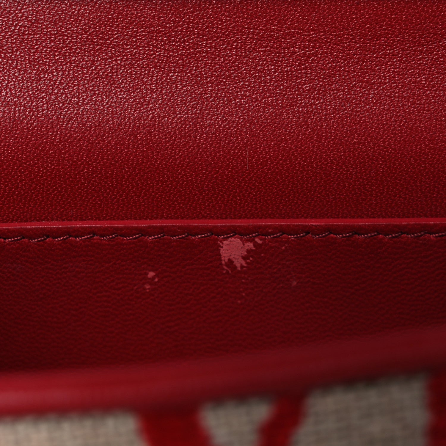 Valentino Garavani Toile Iconographe Goatskin Vlogo Small Loco Shoulder Bag Natural Rosso Valentino 11 of 11