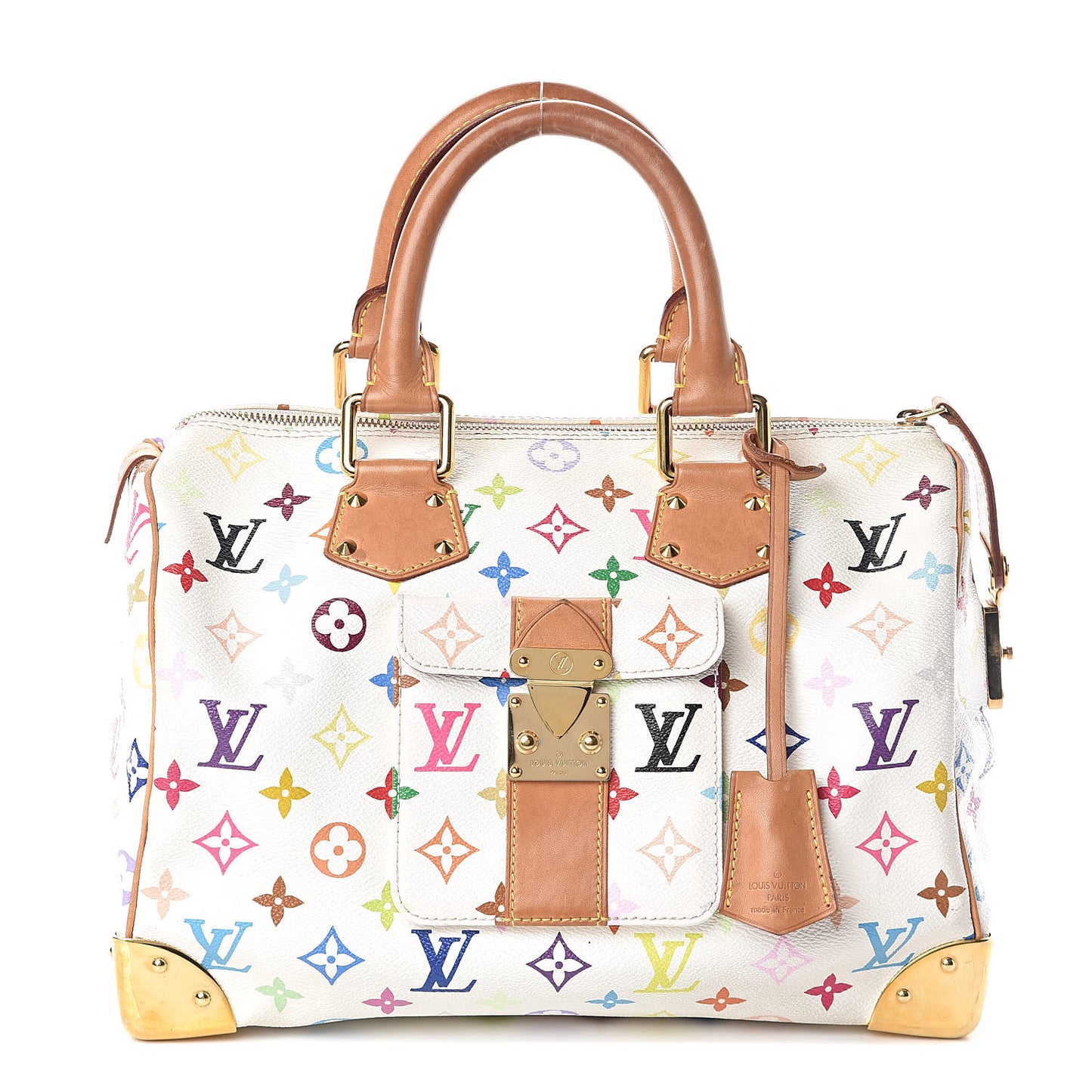 Monogram Multicolor Speedy 30 White