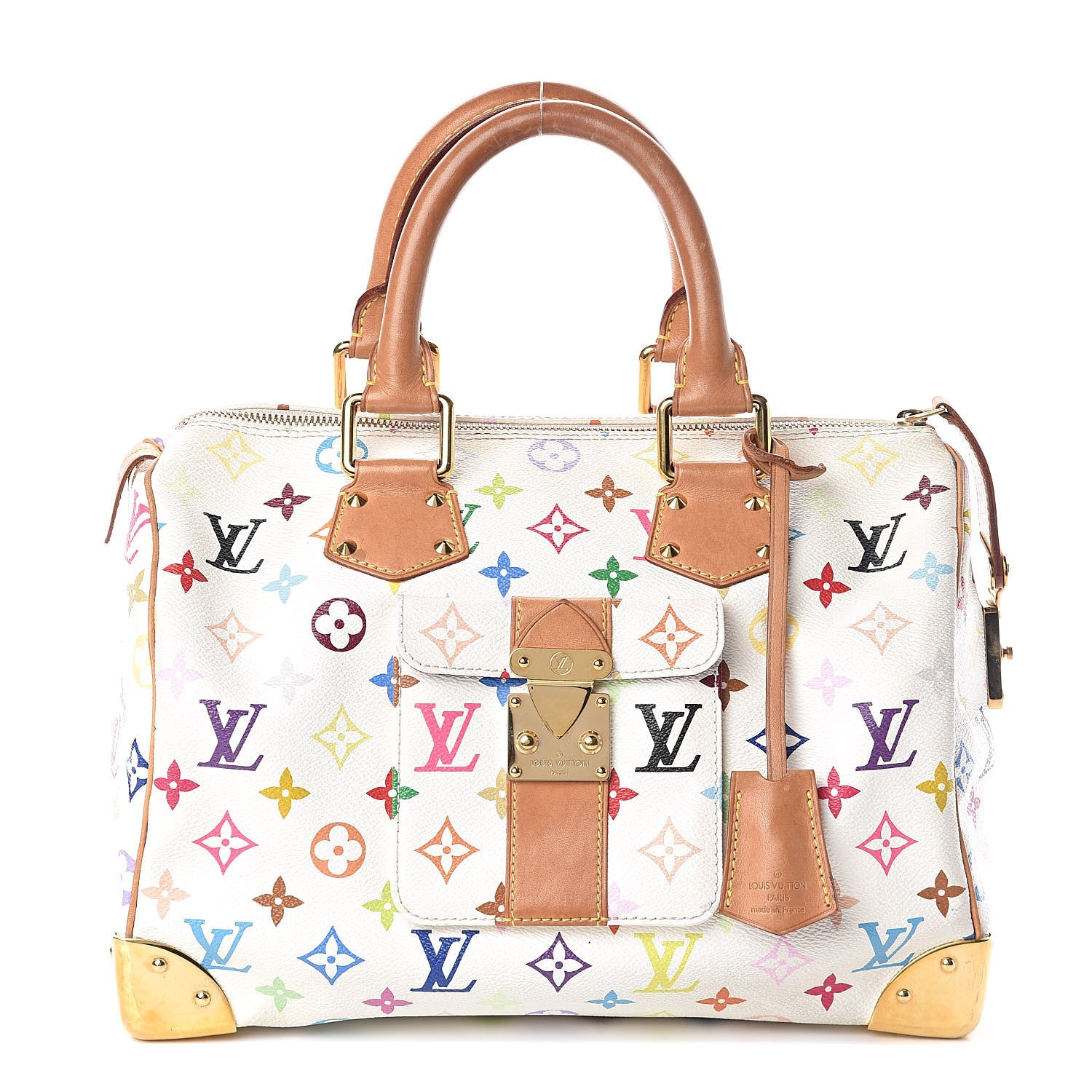 Louis Vuitton Monogram Multicolor Speedy 30 White 1 of 15