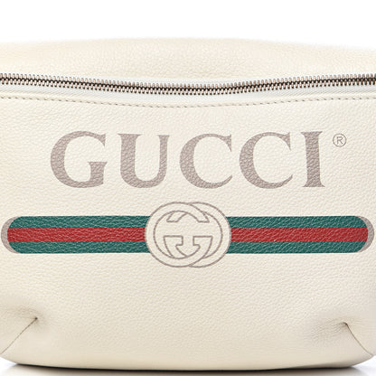 Gucci Grained Calfskin Small Logo Belt Bag White 10 of 10