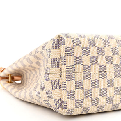 Louis Vuitton Damier Azur Graceful MM Rose Ballerine 8 of 11