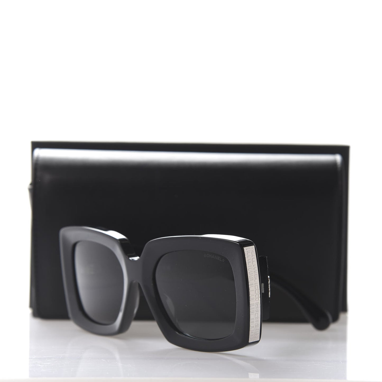 Acetate Rectangle Sunglasses 5435 Black
