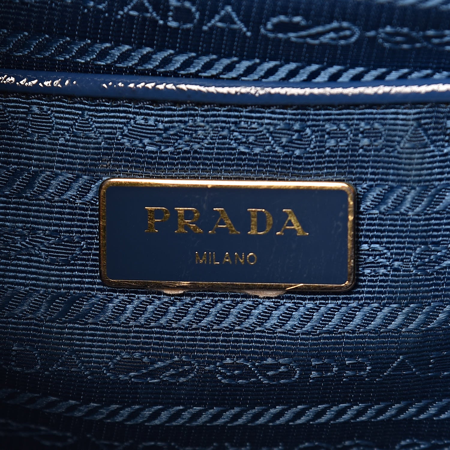 Prada Saffiano Vernice Shopping Tote Azzurro 6 of 26