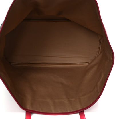 MCM Visetos Large Anya Shopper Tote Phantom Grey Red 5 of 8