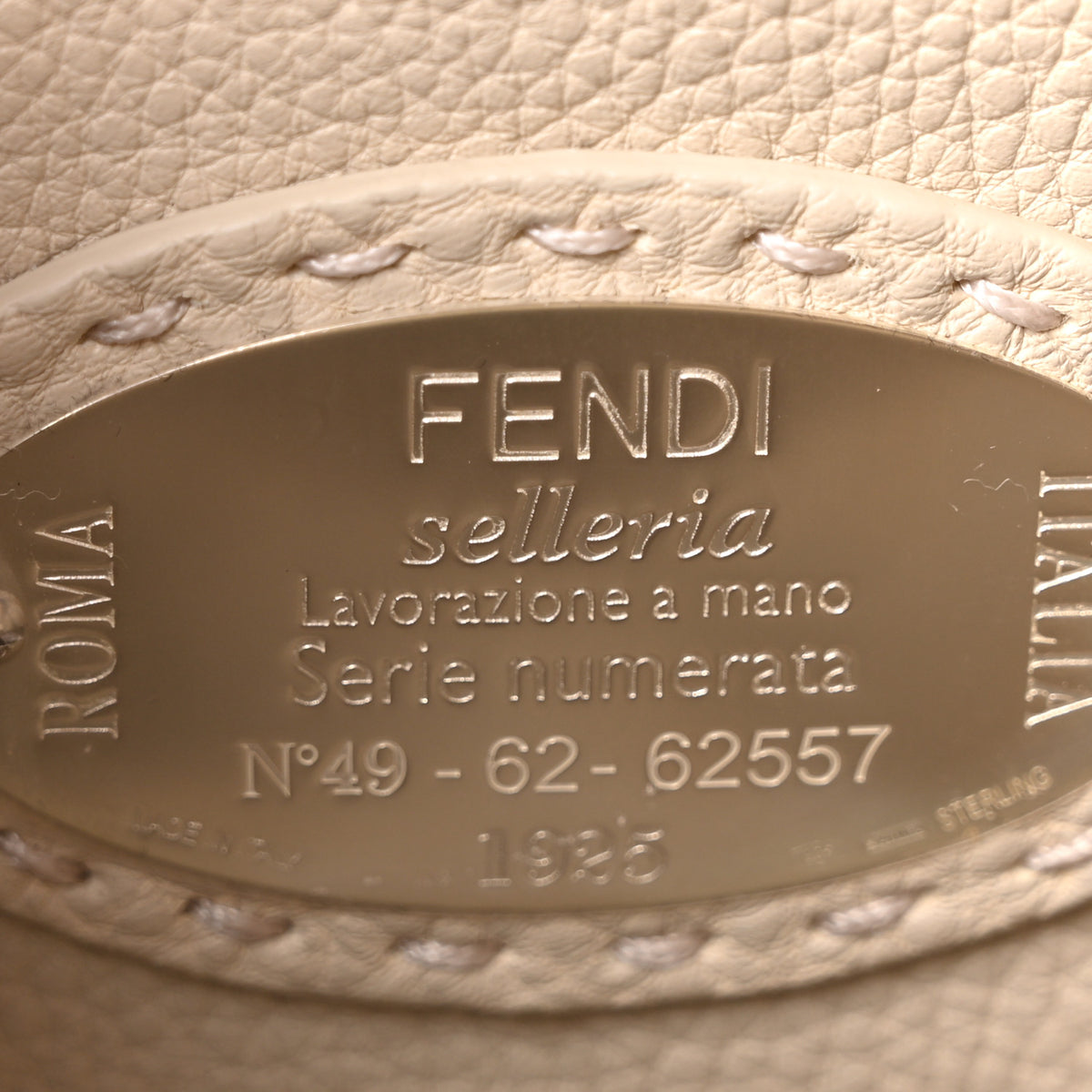 Fendi Cuoio Romano Selleria Chamois Small Peekaboo I SEE U Satchel Corda Camelia Cipria 6 of 10