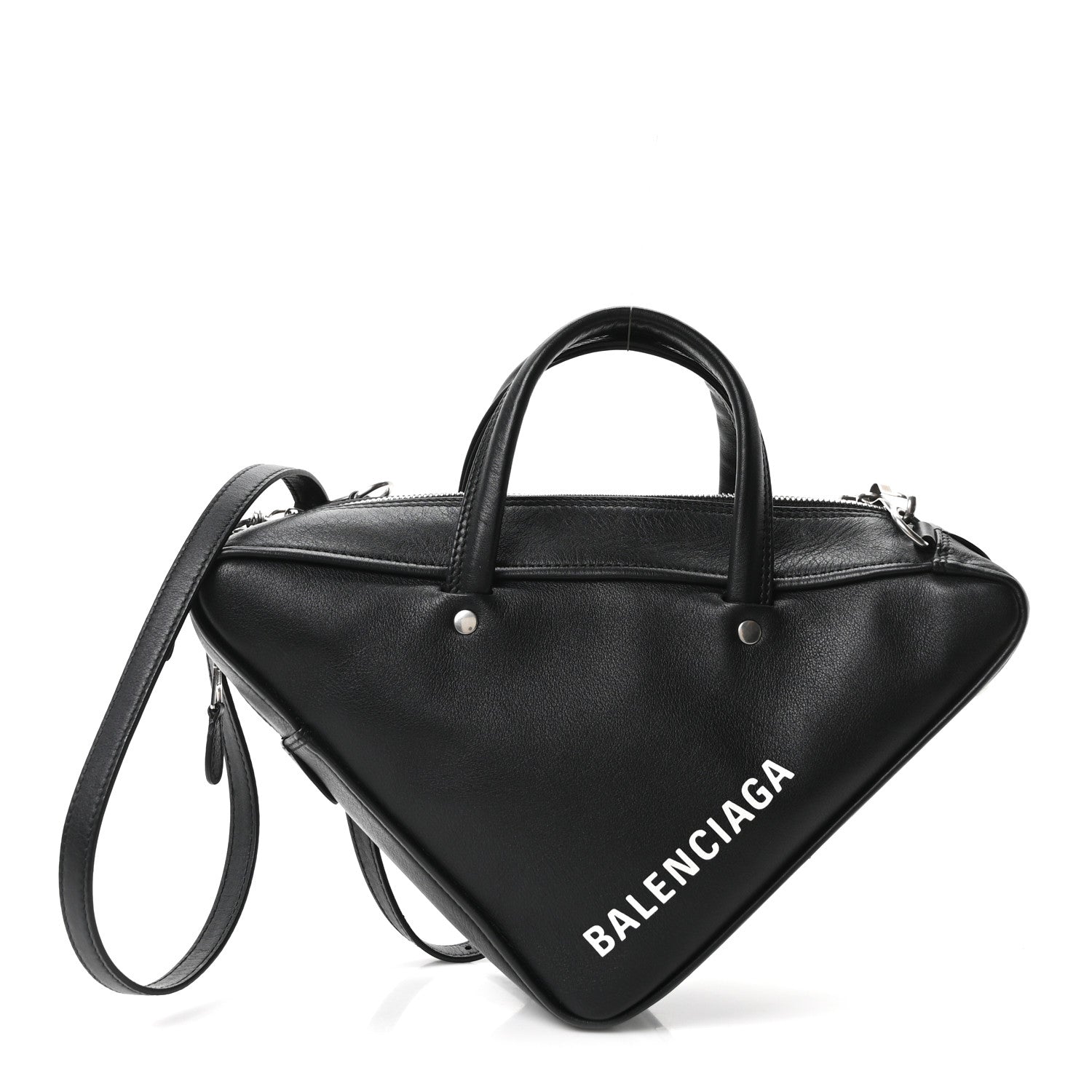 Balenciaga Calfskin S Triangle Duffle Black 1 of 10