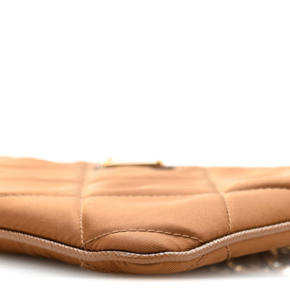 Prada Re-Nylon Tessuto Impuntu Quilted Re-Edition 1995 Chaine Pouch Brandy 11 of 12