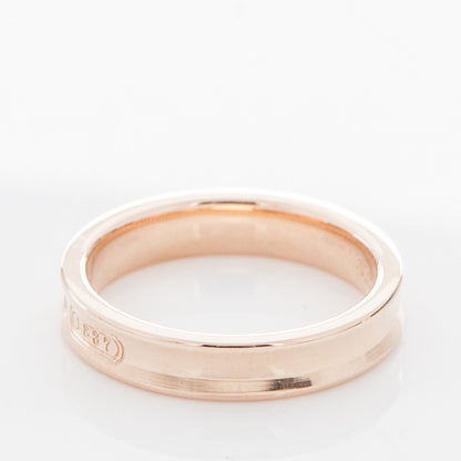 Tiffany 18K Rose Gold Diamond Narrow 1837 Ring 6.5 3 of 5