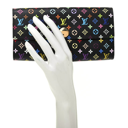 Louis Vuitton Monogram Multicolor Sarah Wallet Black Grenade 4 of 8