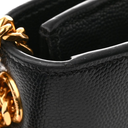 Saint Laurent Grain De Poudre Small Monogram Kate Satchel Black 15 of 16